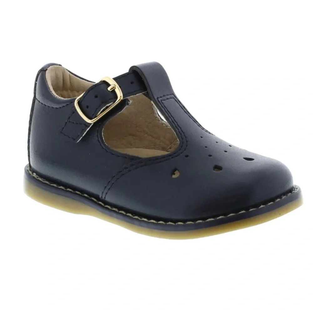 Footmates Harper 7201 Navy Mary Jane Girl shoes Size 6.5 Leather